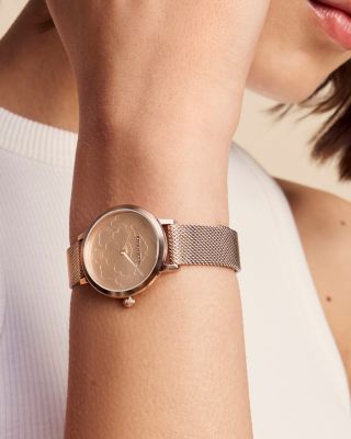 Ultra Slim Floral Watch, 28mm