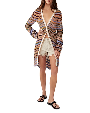 Free People Ocean Waves Cardi In Dust In The Wind