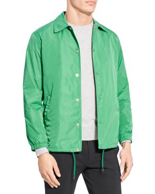 Theory Coach Shell Jacket In Jade Green | ModeSens