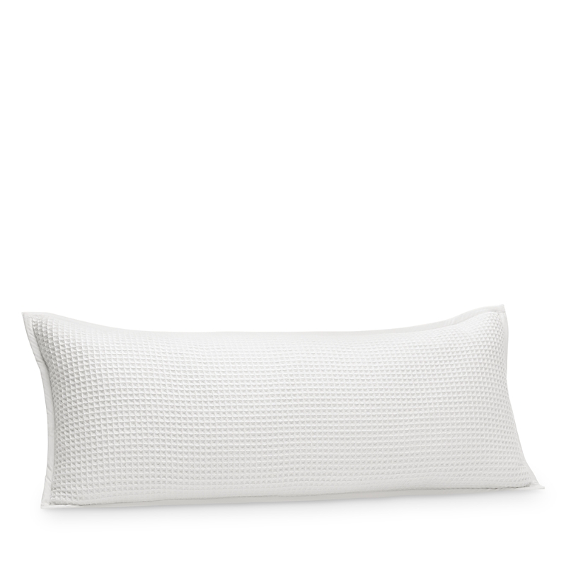 Boll & Branch Organic Cotton Waffle Accent Pillow Cover In White