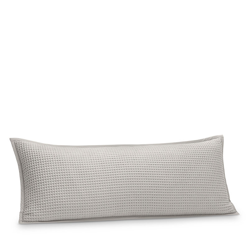 Boll & Branch Organic Cotton Waffle Accent Pillow Cover In Pewter