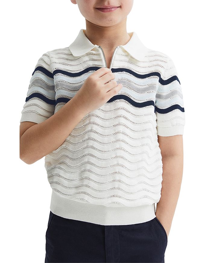 Boys' Cole Textured Knit Polo Shirt - Little Kid, Big Kid