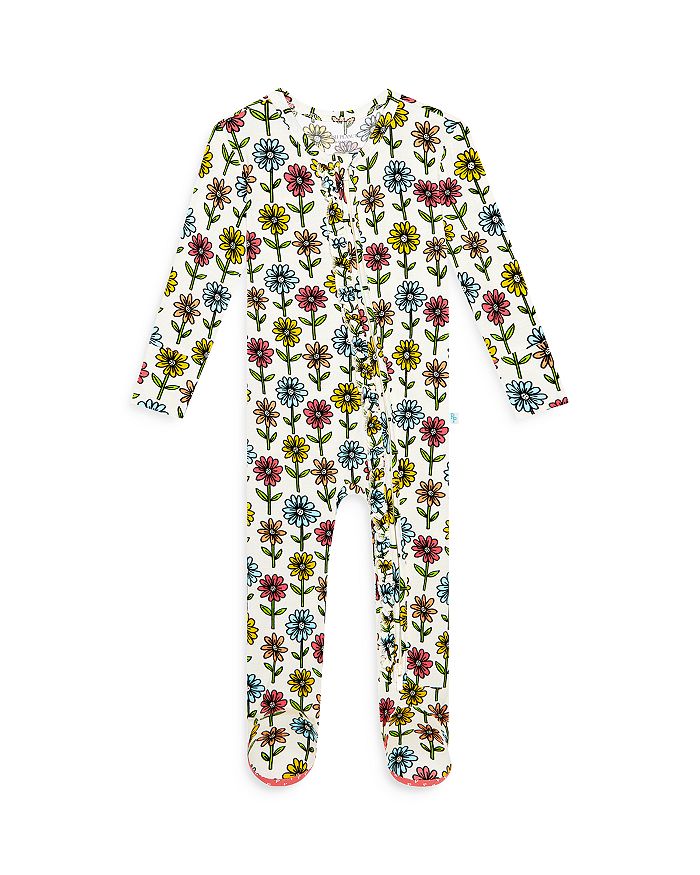 Posh Peanut Girls' Maya Lynn Footie Ruffled Zippered One Piece - Baby ...