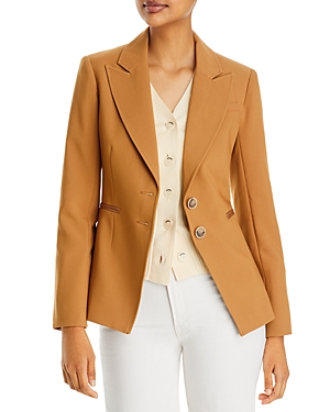 Shop Paige Chelsee Two-button Blazer In Caramel