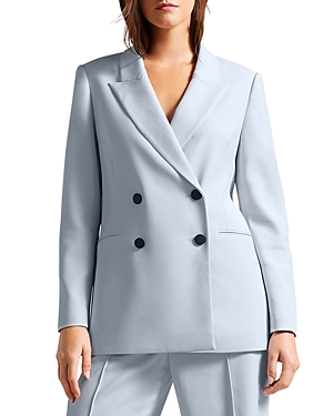 TED BAKER HILDIA LONG LINE DOUBLE BREASTED JACKET