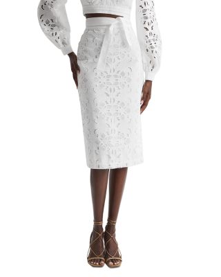 REISS Immi Lace Pencil Skirt | Bloomingdale's Women