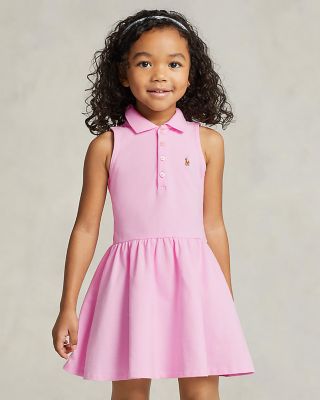 Ralph Lauren Girls' Stretch Mesh Polo Dress - Little Kid, Big Kid |  Bloomingdale's