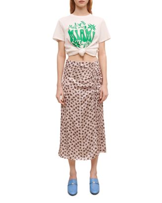 Maje Jalita Ruched Midi Skirt | Bloomingdale's