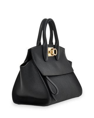 Studio Soft Small Leather Top Handle Bag