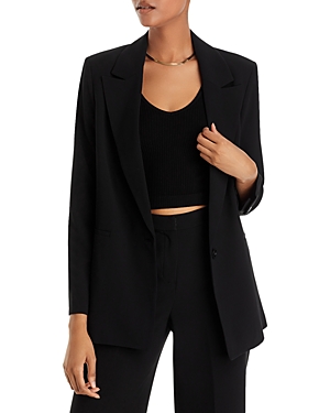 Shop Alice And Olivia Denny Boyfriend Blazer In Black