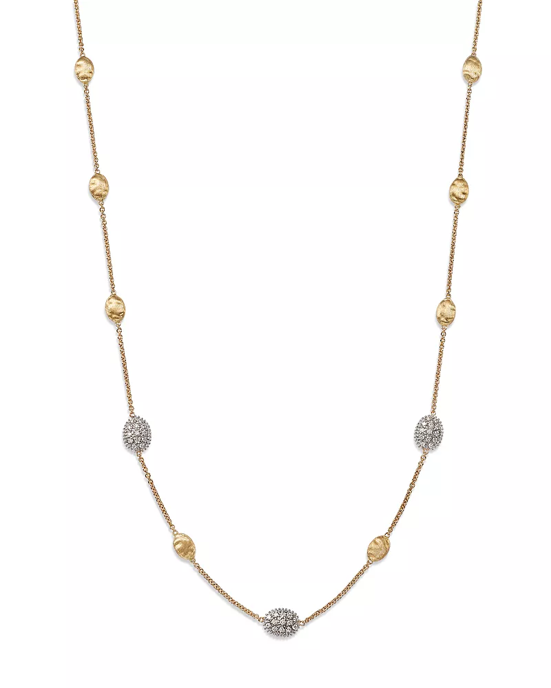 Marco Bicego 18K Siviglia Small Bead Short Necklace, 16.5