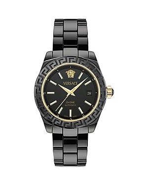 Shop Versace Dv One Watch, 40mm In Black