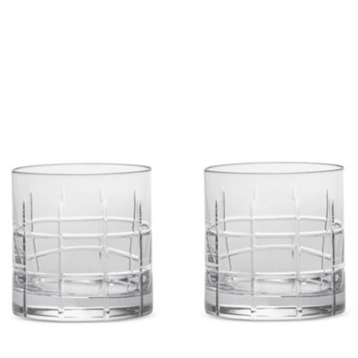Orrefors Street Double Old Fashioned Glass, Set of 4