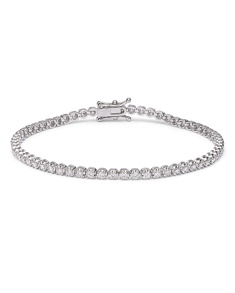 Bloomingdale's Fine Collection Certified Colorless Diamond Tennis Bracelet in 14K White Gold 2.0 tcw