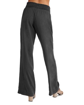 Smocked Wide Leg Pants