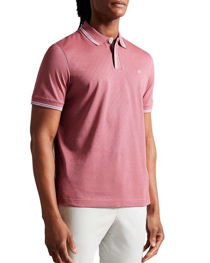 Ted Baker - Dynam Jacquard Short Sleeve Polo Shirt