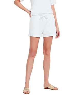 Nzt Nic+zoe French Terry Shorts In Paper White