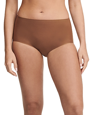 Chantelle Soft Stretch One-size Seamless Briefs In Cocoa Brow