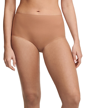 Chantelle Soft Stretch One-size Seamless Briefs In Coffee Latte