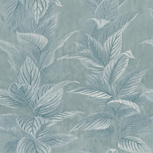 Shop Tempaper Pastel Palm Peel And Stick Wallpaper In Med Blue