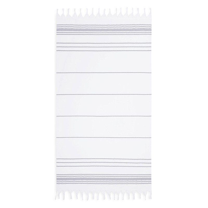 Laguna Beach Textile Co. Laguna Beach Turkish Beach Towel In White Stone