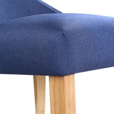 Rietta Linen Upholstered Tufted and Nailhead Side Chairs, Set of 2