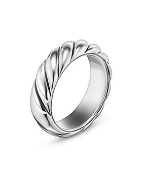 David Yurman - Sterling Silver Sculpted Cable Band Ring