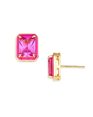 Aqua Tonal Enamel Stud Earrings - 100% Exclusive In Pink