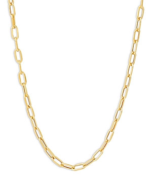 Bloomingdale's Beveled Paperclip Chain Necklace In 14k Yellow Gold, 18
