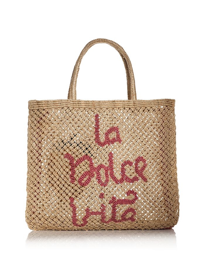 Jute Shopper Women's My Other Bag is Chanel Jute, Black, L : :  Home & Kitchen