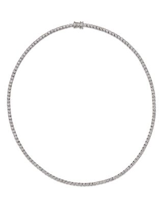 Diamond Classic Tennis Necklace in 14K White Gold, 3.0 ct. t.w 