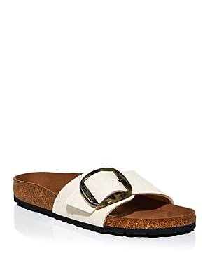 Birkenstock Women's Madrid Vegan Big Buckle Sandals In Eggshell In Eggshell