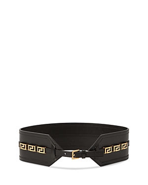 VERSACE GRECA GODDESS LEATHER BELT