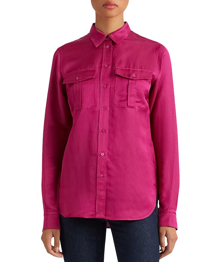 Ground Satin Long Sleeve Shirt