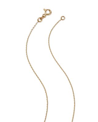 14K Yellow Gold Puff Mariner Link Pendant Necklace, 18"