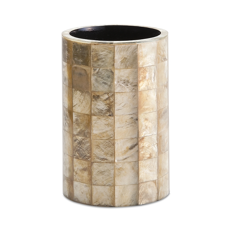 Labrazel Capiz Brush Holder In Champagne