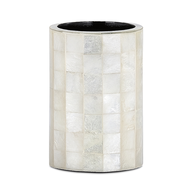 Labrazel Capiz Brush Holder In Ivory