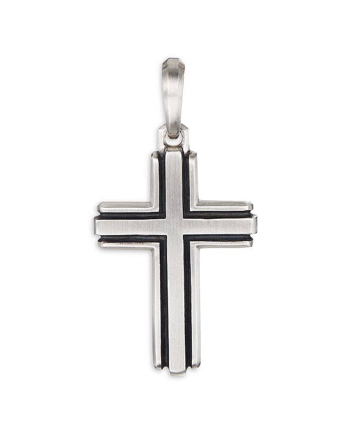 David Yurman - Sterling Silver Deco Cross Pendant