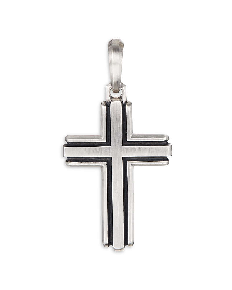 David Yurman Sterling Silver Deco Cross Pendant