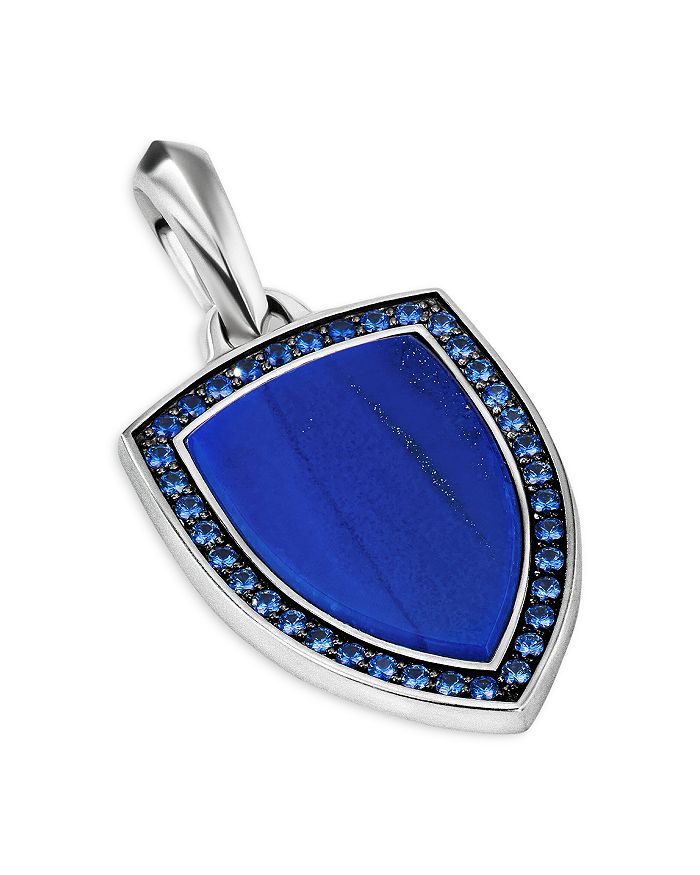 David Yurman - Shield Amulet with Lapis Lazuli and Pav&eacute; Sapphires