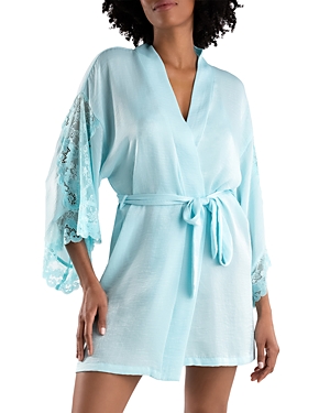 In Bloom by Jonquil Lilith Lace Trim Wrap Robe