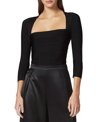 Hervé Léger - Icon Bandage Square Neck Top