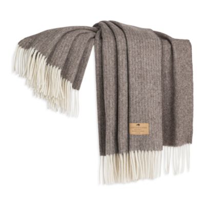 Pinstripe Lambswool Cashmere Throw