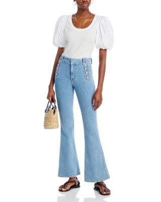 Robertson High Rise Flare Jeans in Dover Light