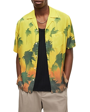 ALLSAINTS ISLANDS RELAXED FIT SHORT SLEEVE CAMP SHIRT