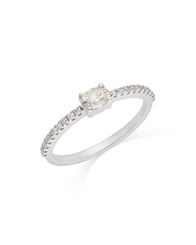 Bloomingdale's - Diamond Oval Stacking Band in 14K White Gold, 0.42 ct. t.w. - 100% Exclusive