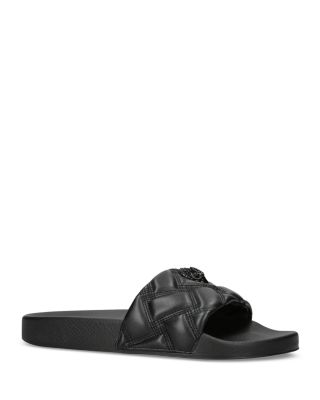 KURT GEIGER LONDON - Women's Meena Eagle Drench Quilted Slide Sandals