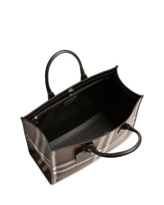 Denny Slim Tote Bag Burberry Slim Vertical Denny Tote Black