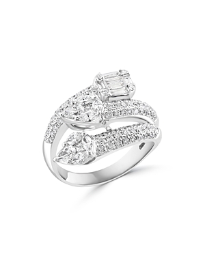 Bloomingdale's Diamond Multi Cut Wrap Ring in 14K White Gold, 1.50 ct. t.w. - 100% Exclusive
