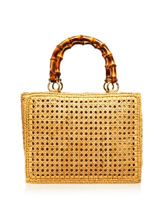 Caterina Bertini Medium Bamboo Handle Tote | Bloomingdale's